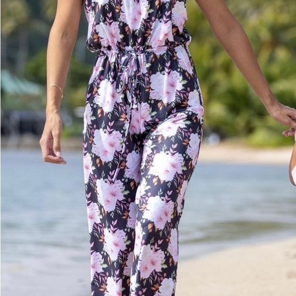 Sweet Honey Hawaii Pants - Hawaiian Print Jumpsuit